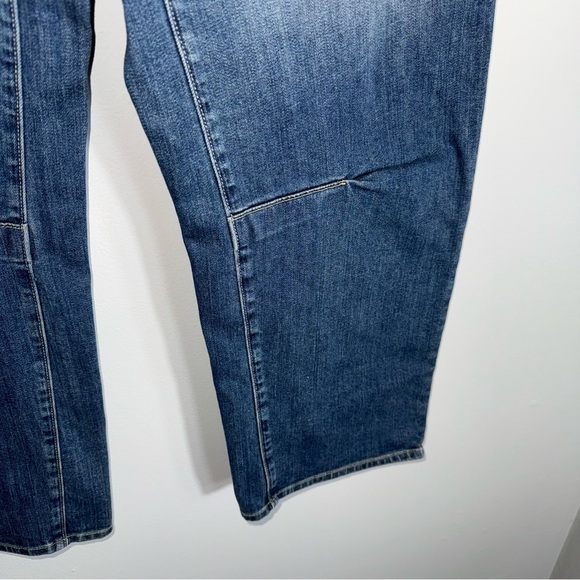 Nili Lotan Emerson Wide Barrel Leg Denim Jeans Pants-Classic Wash-Size 30 - Picture 10 of 15